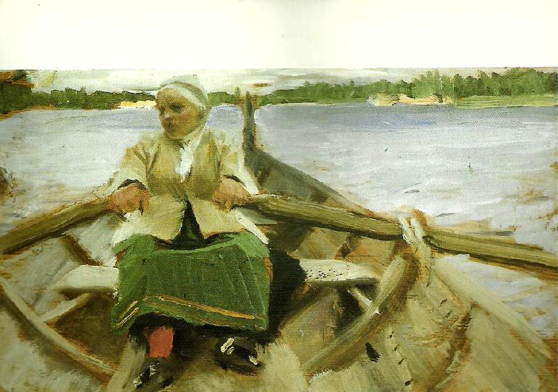 Anders Zorn kyrkfard Sweden oil painting art